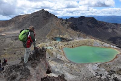 Sogar mit typischer Wanderer-Pose